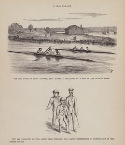 Seite aus Die amerikanische Tour von Herrn Brown, Jones und Robinson von Richard Doyle