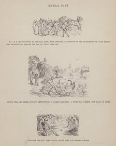 Seite aus Die amerikanische Tour von Messrs Brown, Jones und Robinson von Richard Doyle