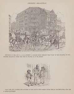 Seite aus Die amerikanische Tour von Herrn Brown, Jones und Robinson (Gravur) von Richard Doyle