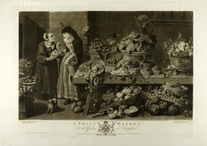 Ein Obstmarkt, aus der Houghton-Galerie von Richard Earlom