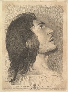 Kopf im Profil des verlorenen Sohnes von Richard Earlom