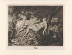 Schlafende Diana und ihre Nymphen von Satyrn beobachtet
