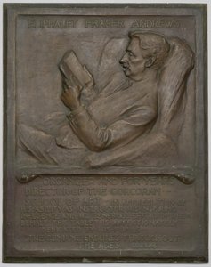 Gedenktafel für den verstorbenen E. F. Andrews von Richard Edwin Brooks