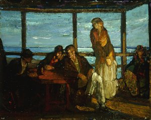 Eine Veranda, Provincetown, ca. 1930-35 von Richard Emil Miller