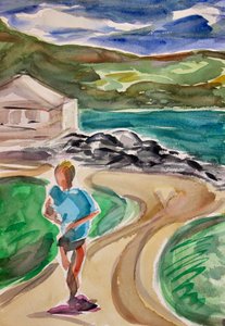 Jogger, Tiburon, 2017 von Richard Fox