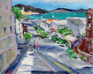 Blick vom Russian Hill von Richard Fox