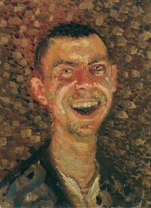 Selbstporträt, lachend von Richard Gerstl