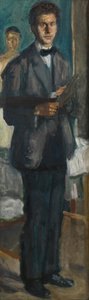 Selbstporträt mit einer Palette, 1906-1907