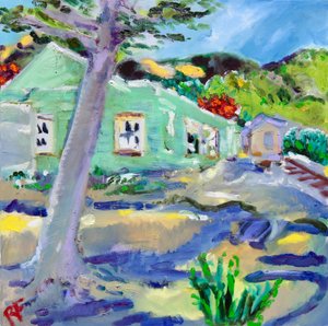 Der Verlassene Bahnhof, Rutherford, Napa, 2022 von Richard H. Fox