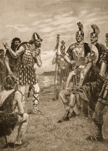 Agricola empfängt einen irischen König, Illustration aus 
