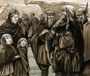 Kinder armer angelsächsischer Familien in die Sklaverei verkauft von Richard Hook