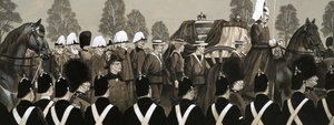 Der Trauerzug von Königin Victoria von Richard Hook