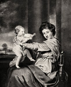 Caroline, Herzogin von Marlborough und Tochter, 20. Jahrhundert von Richard Houston