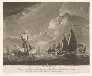 Flotte auf unruhiger See von Richard Houston