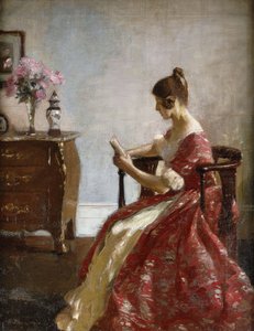 Mädchen beim Lesen von Richard Jack