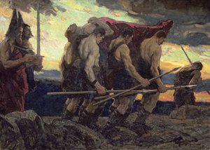 Das Begräbnis von Siegfried. 1920