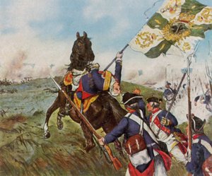 Schwerins Tod bei Prag, 6. Mai 1757 von Richard Knotel