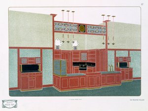 Pl 87 Moderne Architektur I, 19. oder 20. Jahrhundert (Druck) von Richard Muller