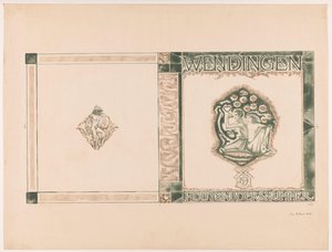 Umschlagentwurf für: Wendingen, Houtsnijdersnummer, 1919 von Richard Nicolaüs Roland Holst (signed by artist)