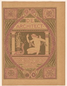 Umschlagentwurf für: Der Architekt, 1911 von Richard Nicolaüs Roland Holst