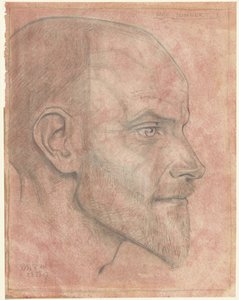 Porträt von Jac. Jongert, von der Seite von Richard Nicolaüs Roland Holst