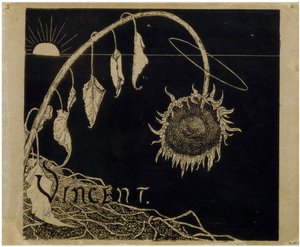 Cover-Design für die Ausstellung von Vincent van Gogh in Amsterdam von Holst, Richard Roland (1868-1938) von Richard Nicolaus Holst Roland