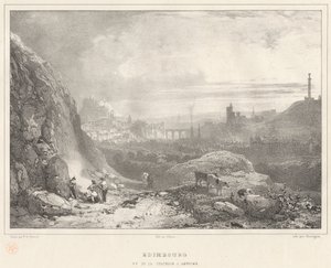 Edinburgh von der Kapelle St. Antoine aus gesehen von Richard Parkes Bonington