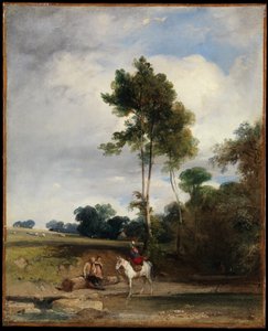 Rast am Straßenrand von Richard Parkes Bonington