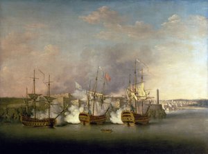 Siebenjähriger Krieg (1756-1763): Die Bombardierung von Morro Castle (Kuba) am 1. Juli