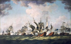 Die Schlacht von Quiberon Bay, 20. November 1759 von Richard Paton