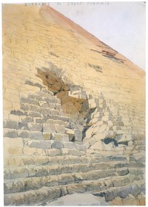Eingang zur Großen Pyramide, Ägypten, 19. Jahrhundert