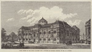 Preisdesign der Royal Academy für ein Naturkundemuseum von Richard Phene Spiers