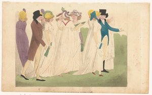 Magazin der weiblichen Mode von London und Paris: Kensington Gardens Juni 1798