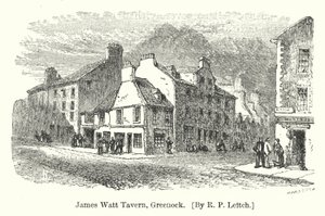 James Watt Tavern, Greenock (Gravur) von Richard Principal (after) Leitch