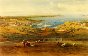 Allgemeine Ansicht von Guernsey vom Port George, 1850, 1946 von Richard Principal Leitch