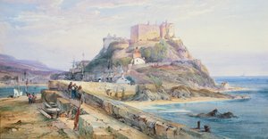 Mont Orgueil Castle, Gorey, Jersey, 1876 von Richard Principal Leitch