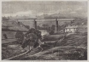 Das Mottram-Viadukt an der Manchester, Sheffield und Lincolnshire Railway von Richard Principal Leitch