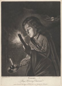 Nacht - Junge, der Kohle bläst von Richard Purcell