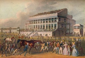 Epsom Grand Stand - Der Gewinner des Derby-Rennens, 19. Jahrhundert von Richard Reeve