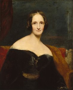 Porträt von Mary Shelley, britische Schriftstellerin, ca. 1840 von Richard Rothwell