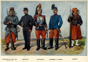 Typen der französischen Armee, 1919 von Richard Simkin