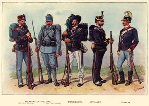 Typen der italienischen Armee, 1919 von Richard Simkin