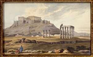Der Tempel des olympischen Zeus und die Akropolis von Richard Temple