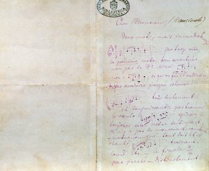 Handgeschriebener Brief von Richard Wagner an Luigi Mancinelli, 10. Dezember von Richard Wagner