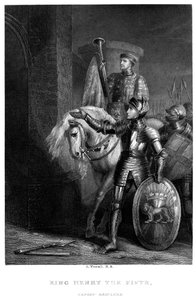 König Heinrich V. 1387-1422, vor Harfleur, 19. Jahrhundert von Richard Westall