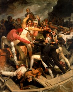 Nelson im Konflikt mit einem spanischen Boot, Juli 1797