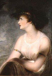Porträt der Frau des Künstlers als Sappho von Richard Westall