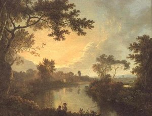 Ein Blick auf den Fluss Dee in der Nähe von Eaton Hall von Richard Wilson