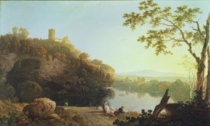 Klassische Landschaft: Blick auf den Arno