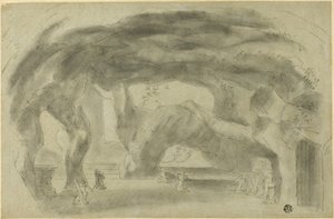 Inneres einer Grotte von Richard Wilson